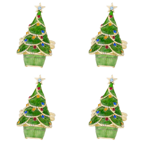 Christmas Tree Napkin Ring (Set of 4)