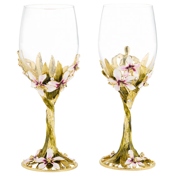 Orchid Delight Wine Glass (Set of 2)