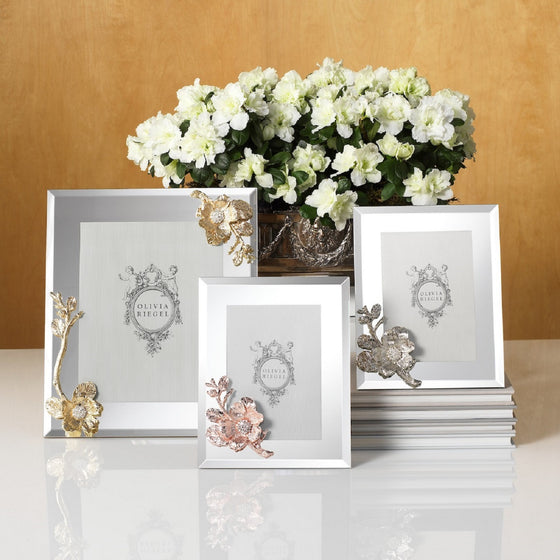 Botanique emblem collection. Floral frames, monogram with blooming flo By  WinWin_artlab