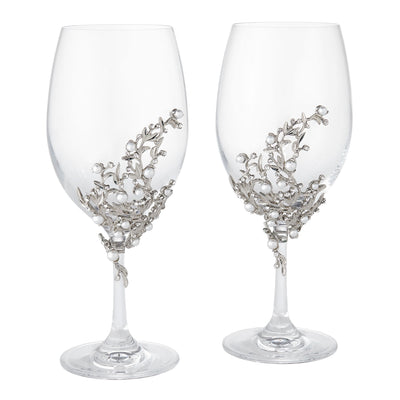 Eleanor Stemware (Set of 2)  -Silver